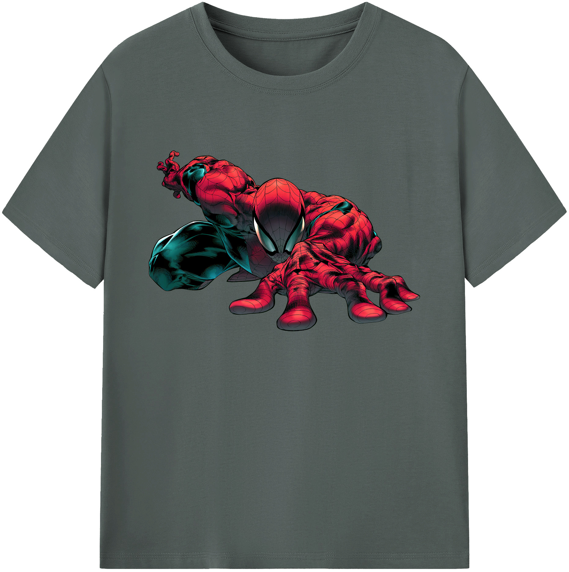 （画像用） Spider Man スパイダーマン 綿100％ メンズ半袖Tシャツ｜肌触りやわらか＆通気性